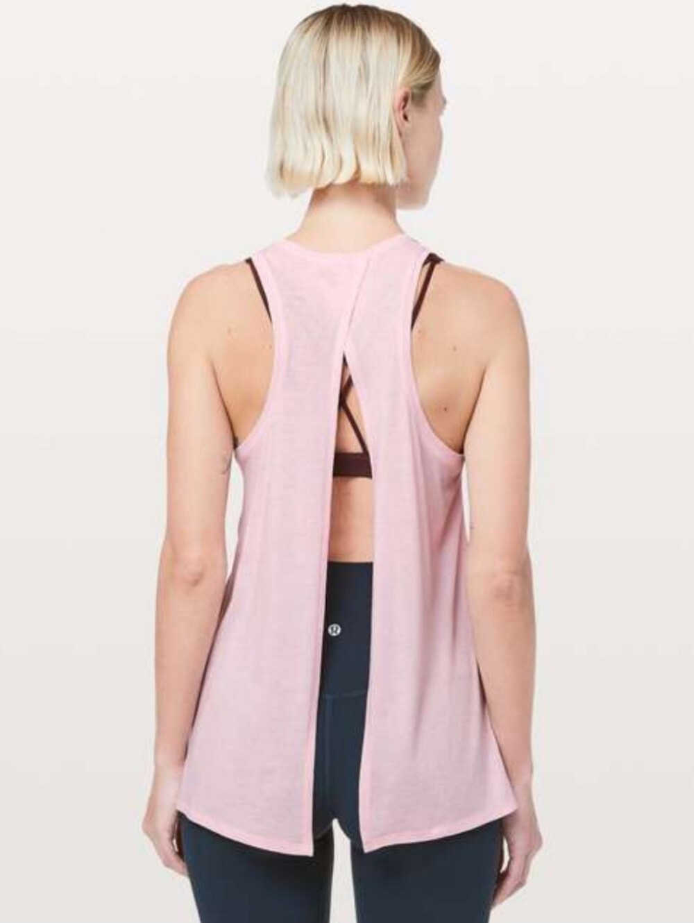 Lululemon All Tied Up Open Split Back Athletic Tank Size 6